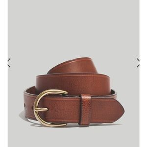 MADEWELL “perfect leather belt” brown/pecan